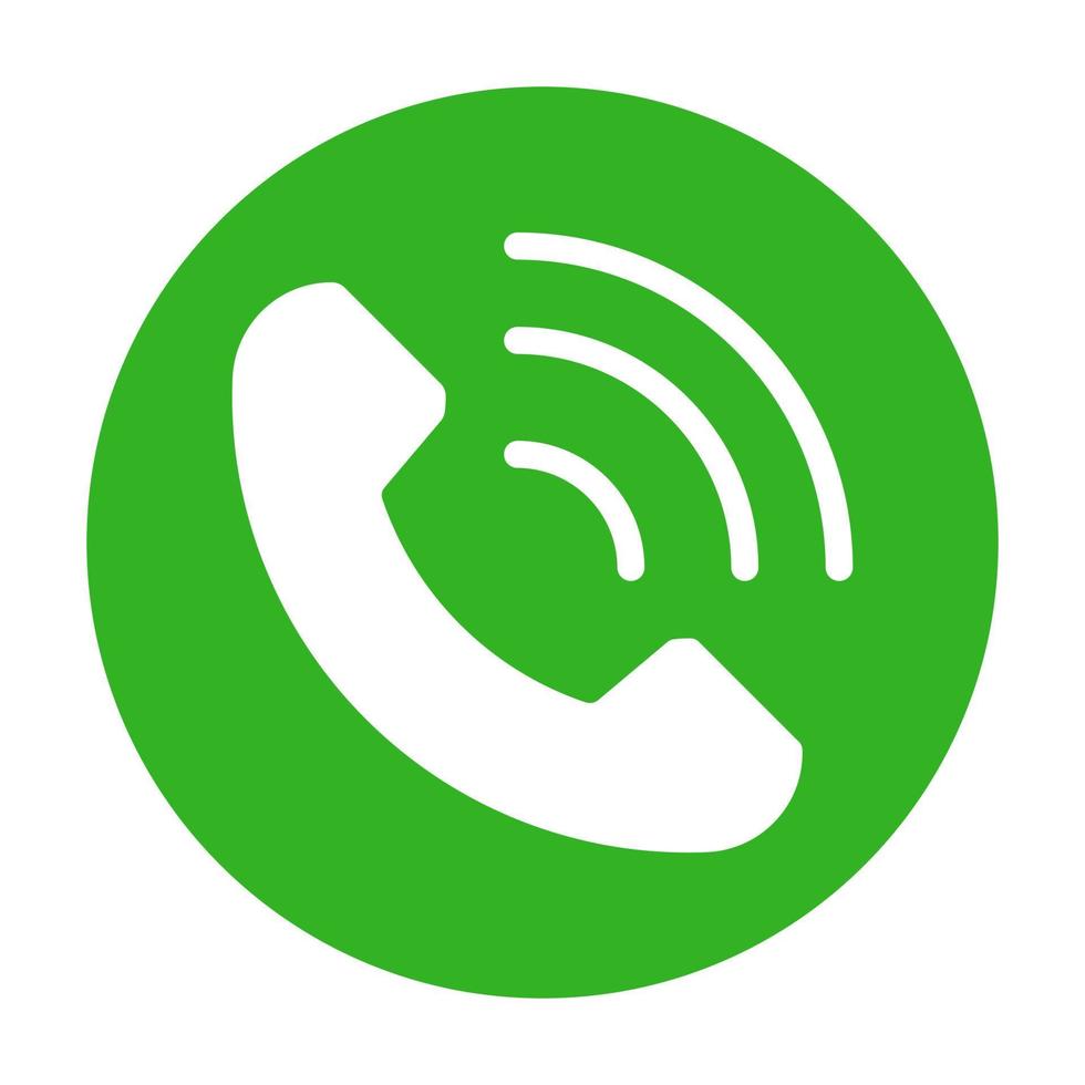 green telephone icon telephone icon ai format free vector